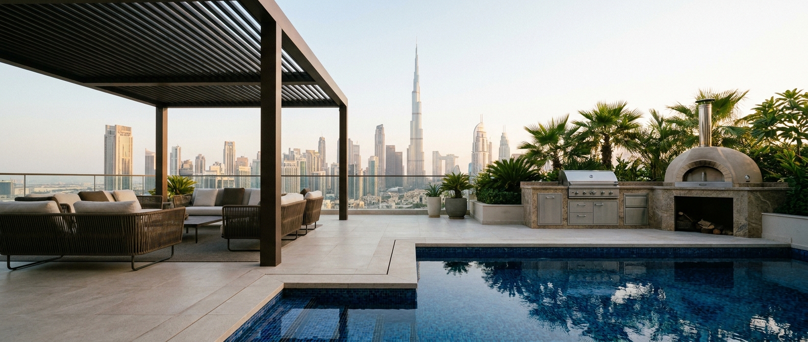 Roof Terraces in Luxury Penthouses: Pergolas, Pools, and Outdoor Kitchens – image 1