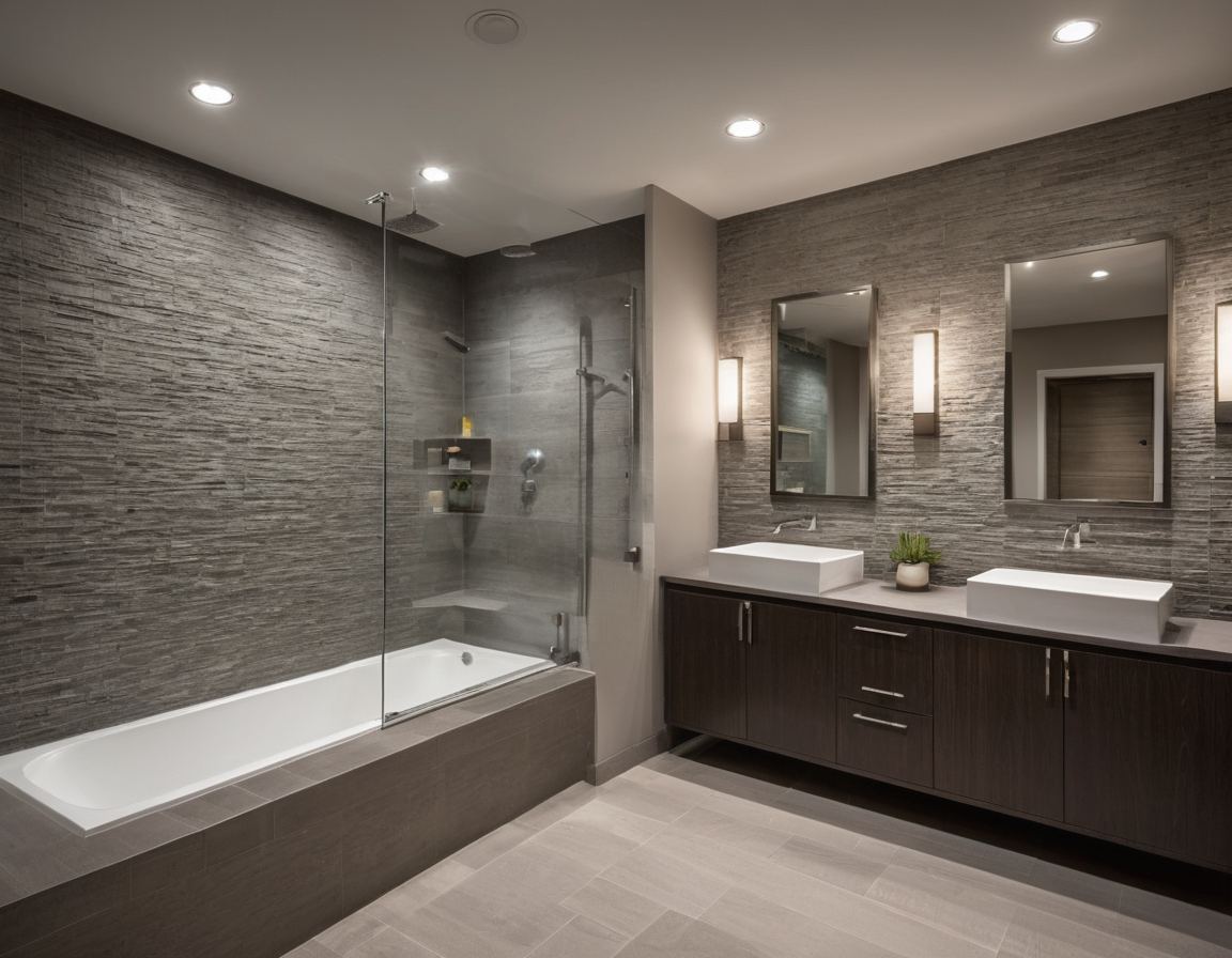 Luxury interior image showing Which bid terms reduce bathroom remodel change orders, schedule delays, and payment risk