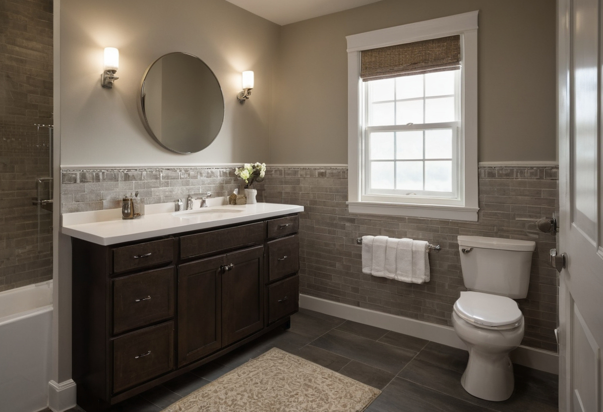 Luxury interior image showing Toilets, showers, bathtubs, and vanities have different relocation risks