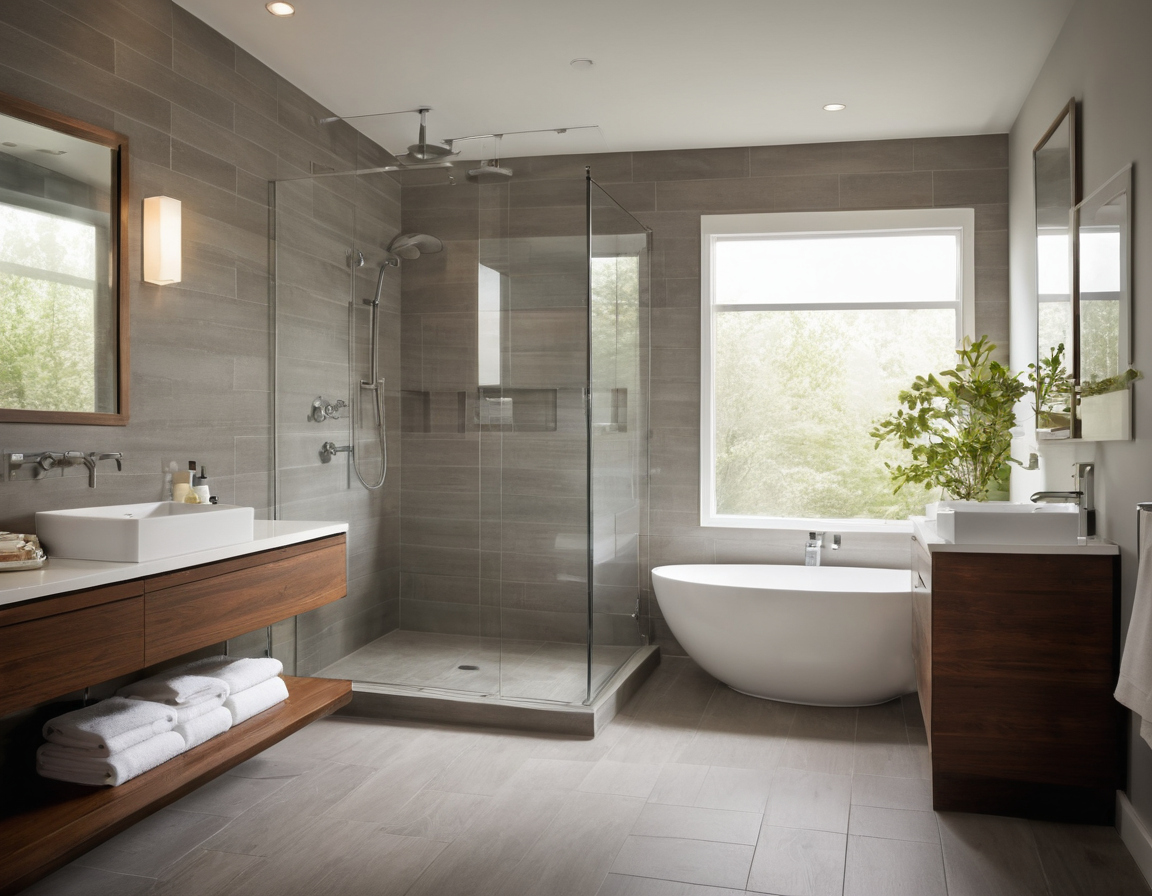 Compare bathroom remodel contractors by their continuity plan and recovery commitments shown in a luxury residential interior